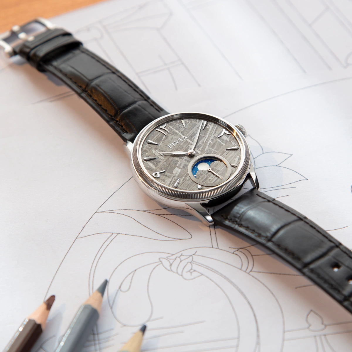 Talent Collection Dunhuang-Themed Moonphase Men's Mechanical Automatic Watch