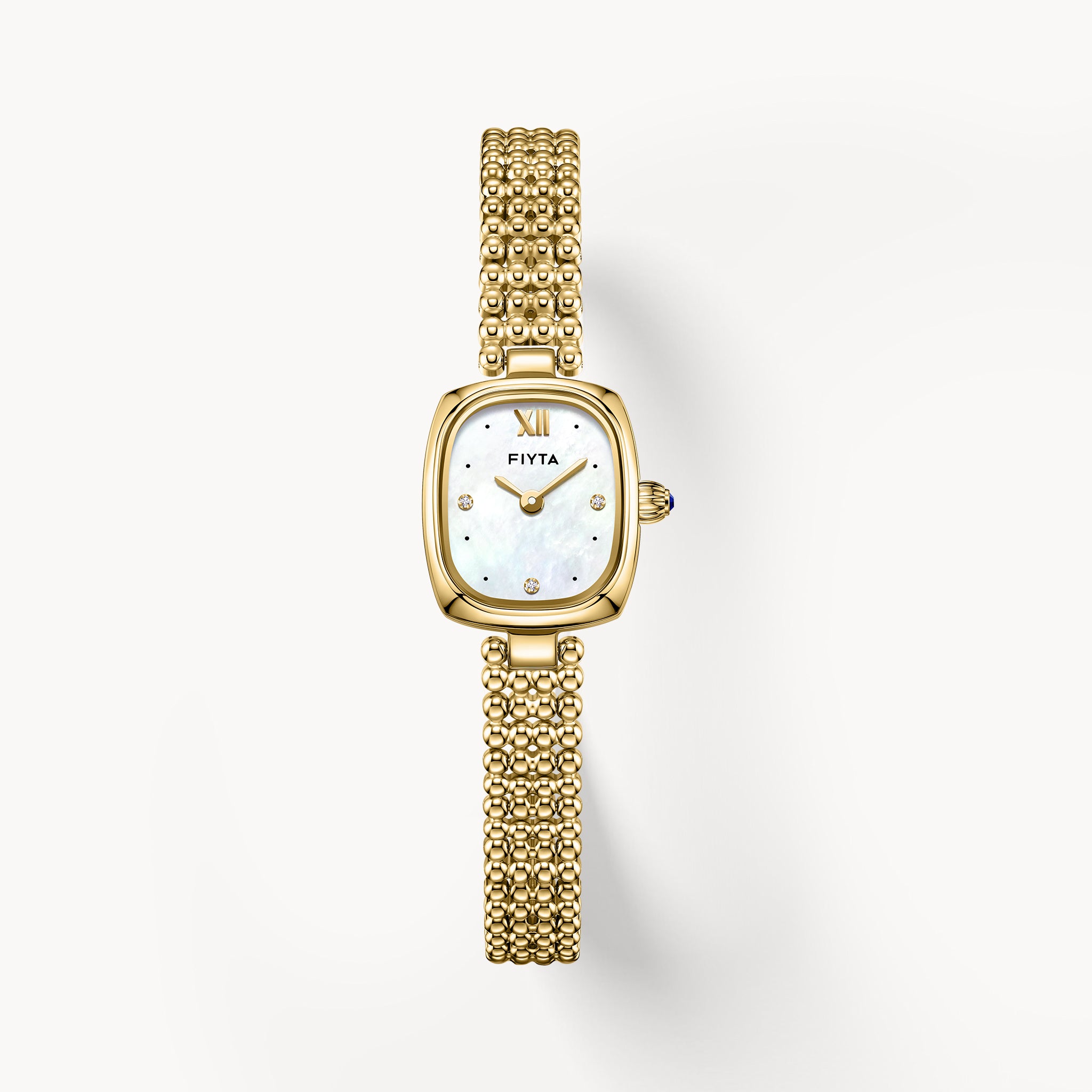 Gold Watches with Zircon Dial Mother-of-Pearl - FIYTA