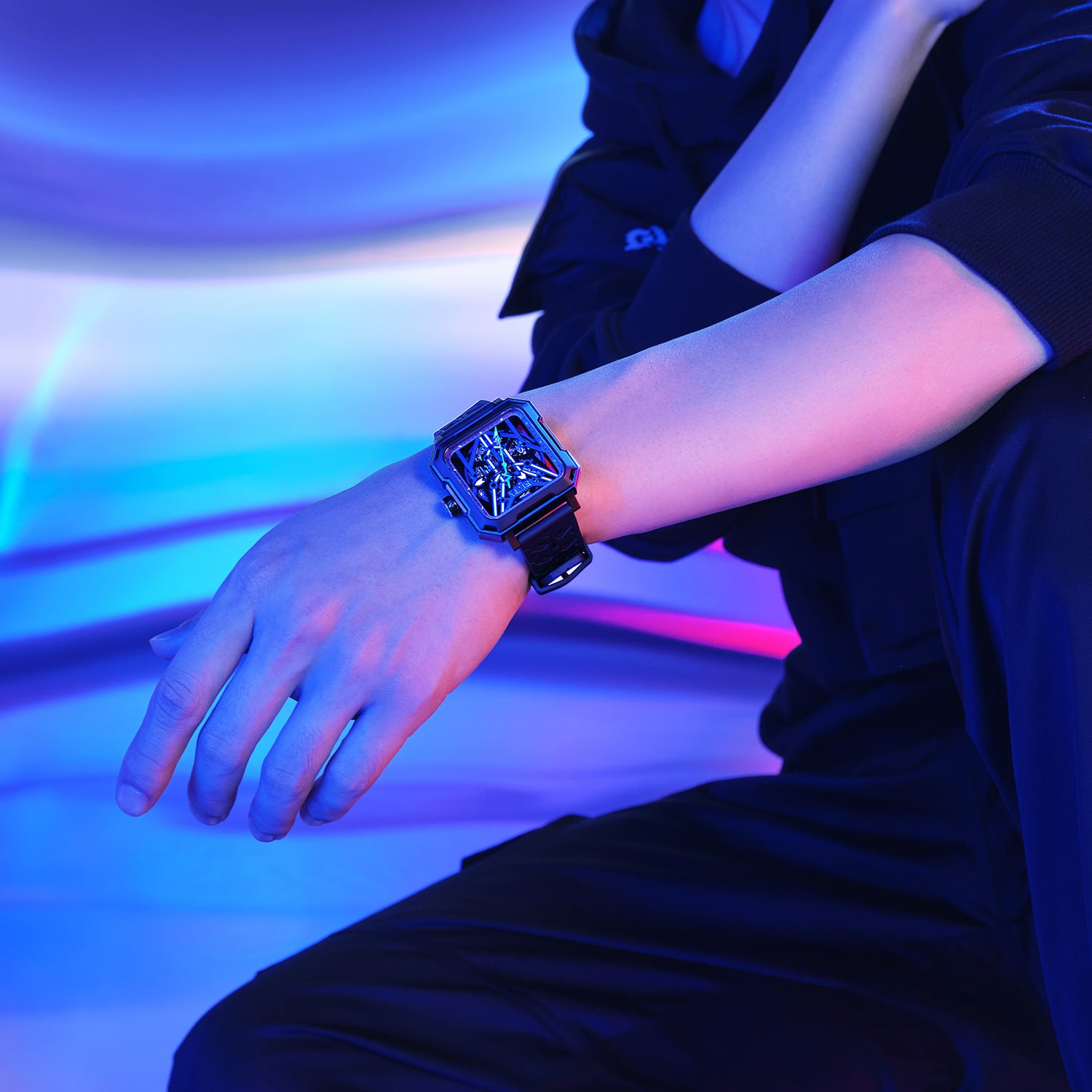 Reloj mecánico automático para hombre de la serie Intergalactic