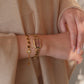 Eastern Grace Collection Women's Watch & Persimmon Bracelet Gift Set