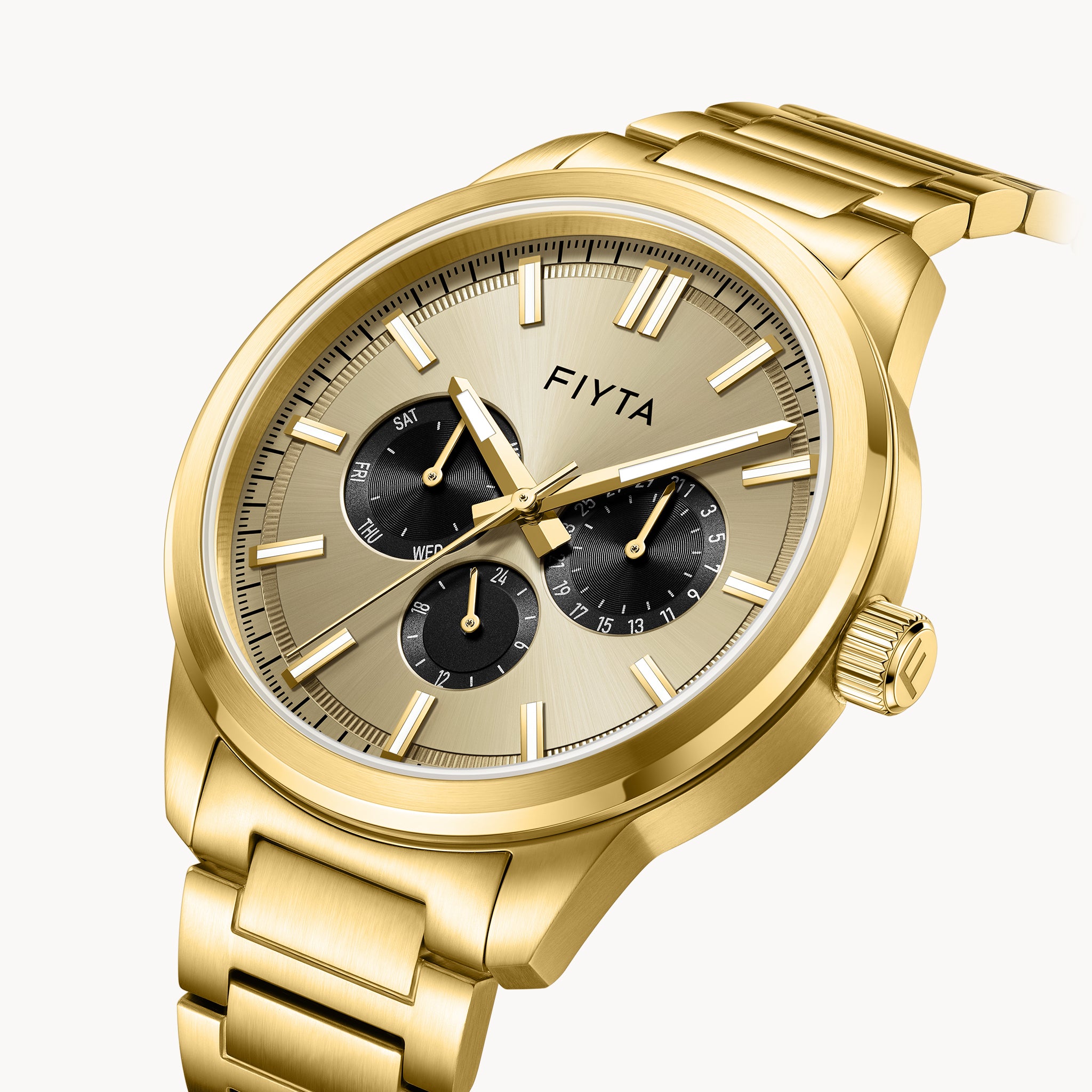 CITY+ Series Men's Gold Watches - FIYTA