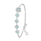 Lucky Persimmon Collection Women Bracelet - Ice-Clear Aqua - FIYTA
