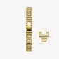 Extra Strap for Women's Gold Watches (4Pcs)