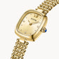 Gold Watches with Zircon Dial & Pearl Bracelet Gift Set - FIYTA