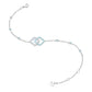 Lucky Persimmon Collection Women Bracelet - Azure Snow Glow - FIYTA