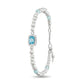 Sugar Cube Collection Women Pearl Bracelet - Aqua Blue