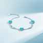 Eastern Grace Collection Women's Watch & Turquoise Clover Bracelet Gift Set