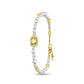 Bracelet en perles d'or pour femme