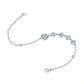Lucky Persimmon Collection Women Bracelet - Ice-Clear Aqua - FIYTA