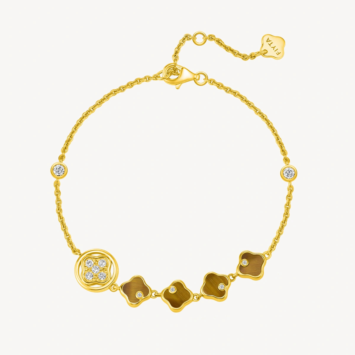 Lucky Persimmon Collection Women Bracelet - Fortune Gold