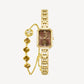 Eastern Grace Collection Women's Watch & Persimmon Bracelet Gift Set - FIYTA
