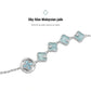 Lucky Persimmon Collection Women Bracelet - Ice-Clear Aqua - FIYTA