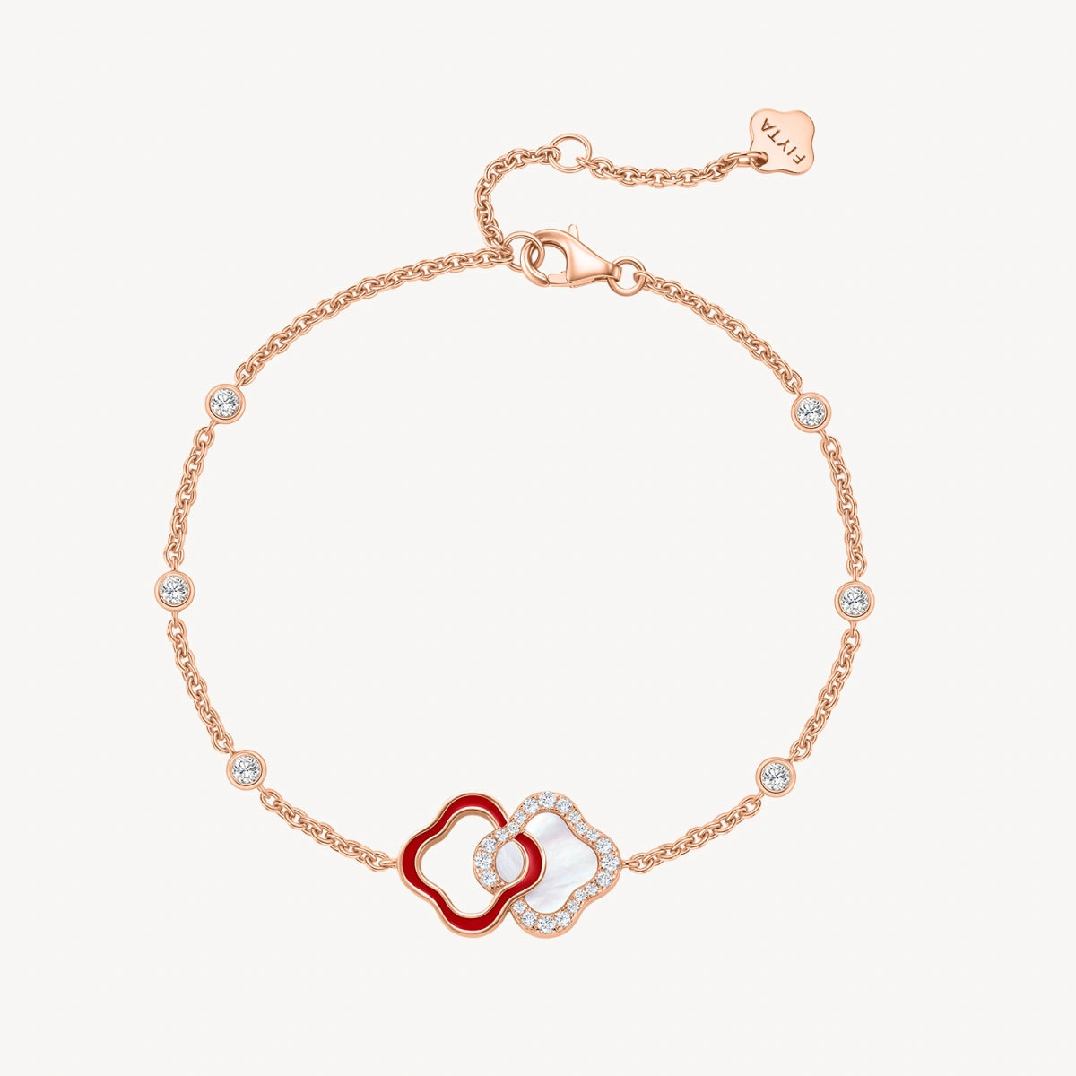 Lucky Persimmon Collection Women Bracelet - Scarlet Fortune