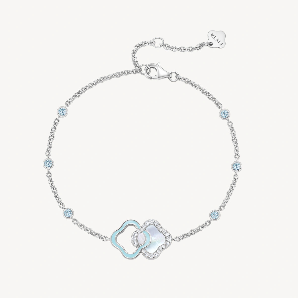 Lucky Persimmon Collection Women Bracelet - Azure Snow Glow
