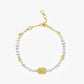 Sugar Cube Collection Women Pearl Bracelet - Honey Yellow