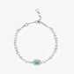 Sugar Cube Collection Women Pearl Bracelet - Aqua Blue