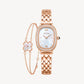 Cocoa Collection Women's Watch & Clover Bracelet Gift Set - FIYTA