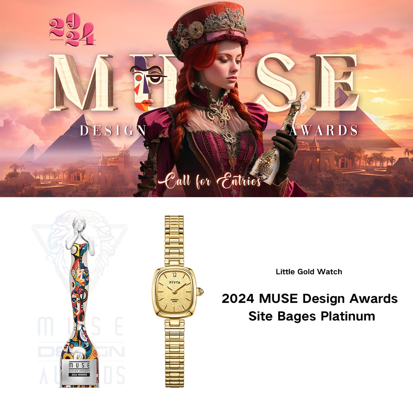 Gold Watches with 24K Gold-Leaf Dial