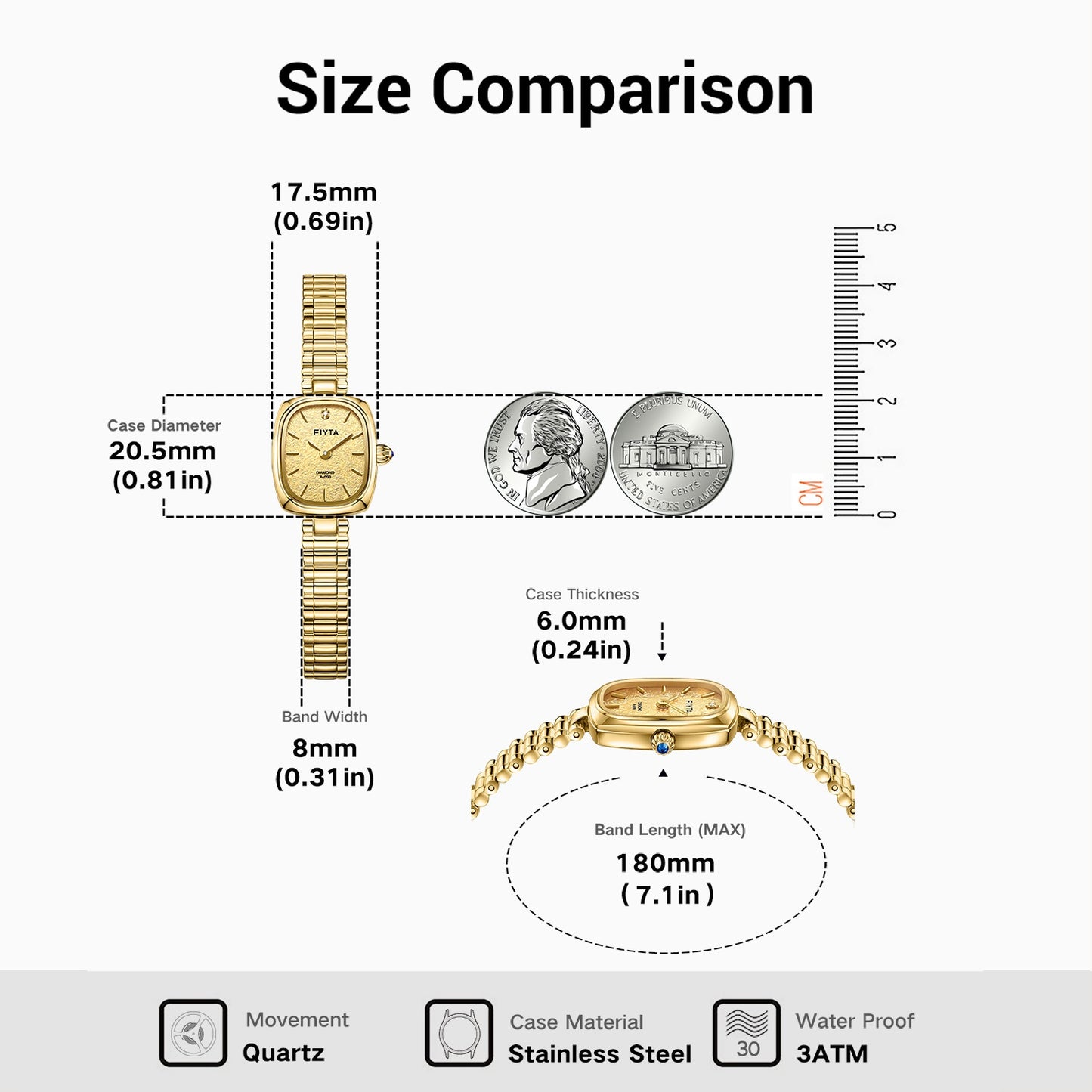 Gold Watches with 24K Gold-Leaf Dial