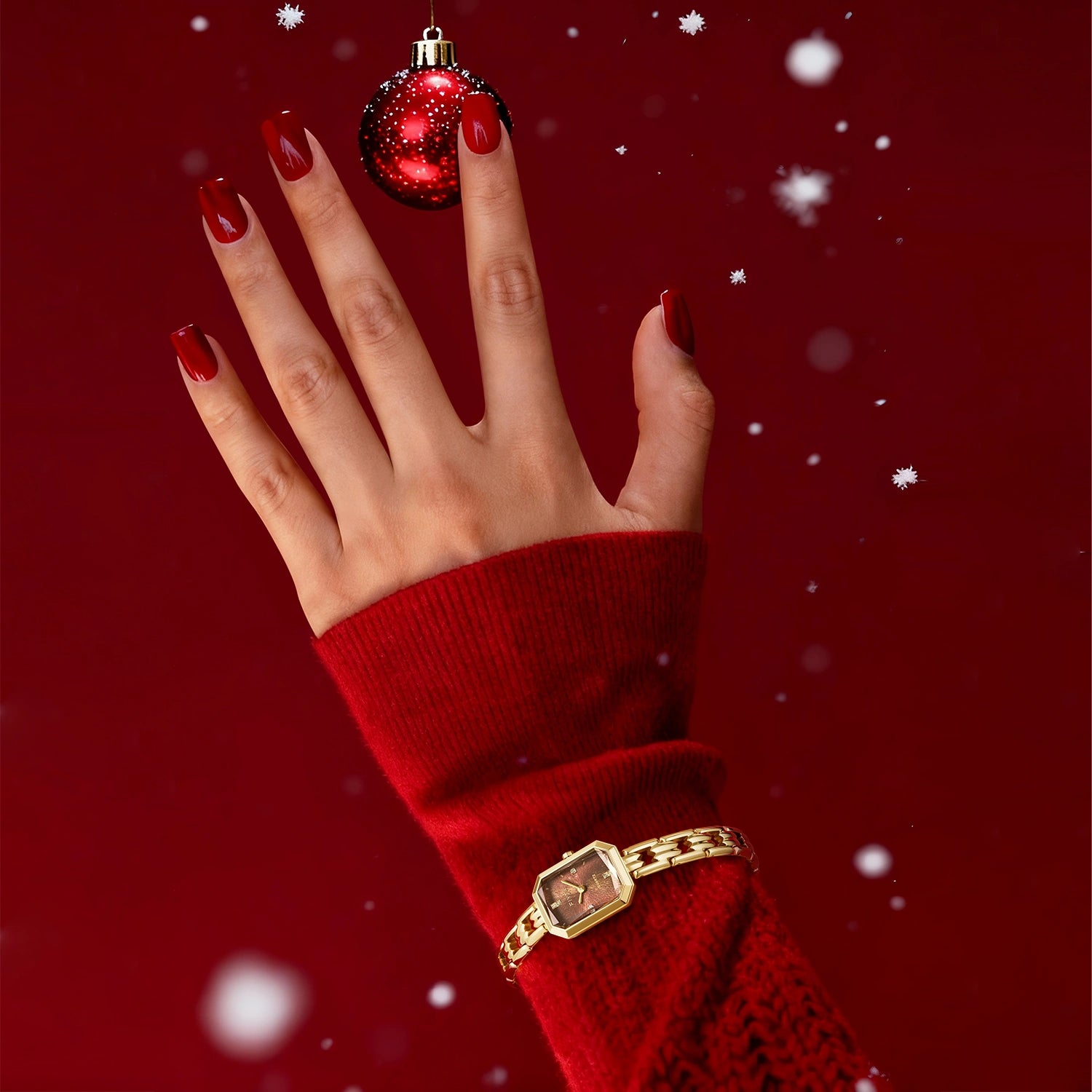 Montre en acier inoxydable pour femme de la série Cocoa