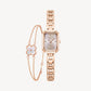 Eastern Grace Collection Women's Watch & Clover Bracelet Gift Set - FIYTA