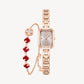 Eastern Grace Collection Women's Watch & Persimmon Bracelet Gift Set - FIYTA