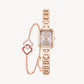 Eastern Grace Collection Women's Watch & Persimmon Bracelet Gift Set - FIYTA