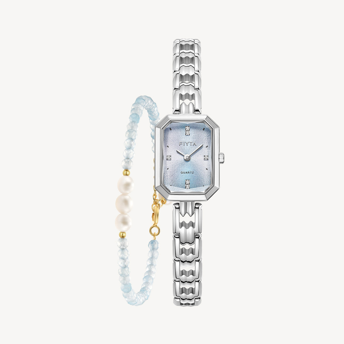 Eastern Grace Collection Women's Watch & Crystal Bracelet Gift Set