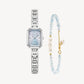 Eastern Grace Collection Women's Watch & Crystal Bracelet Gift Set