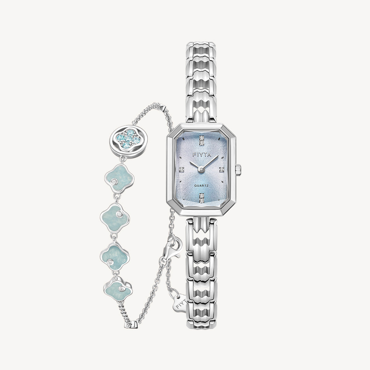 Eastern Grace Collection Women's Watch & Persimmon Bracelet Gift Set