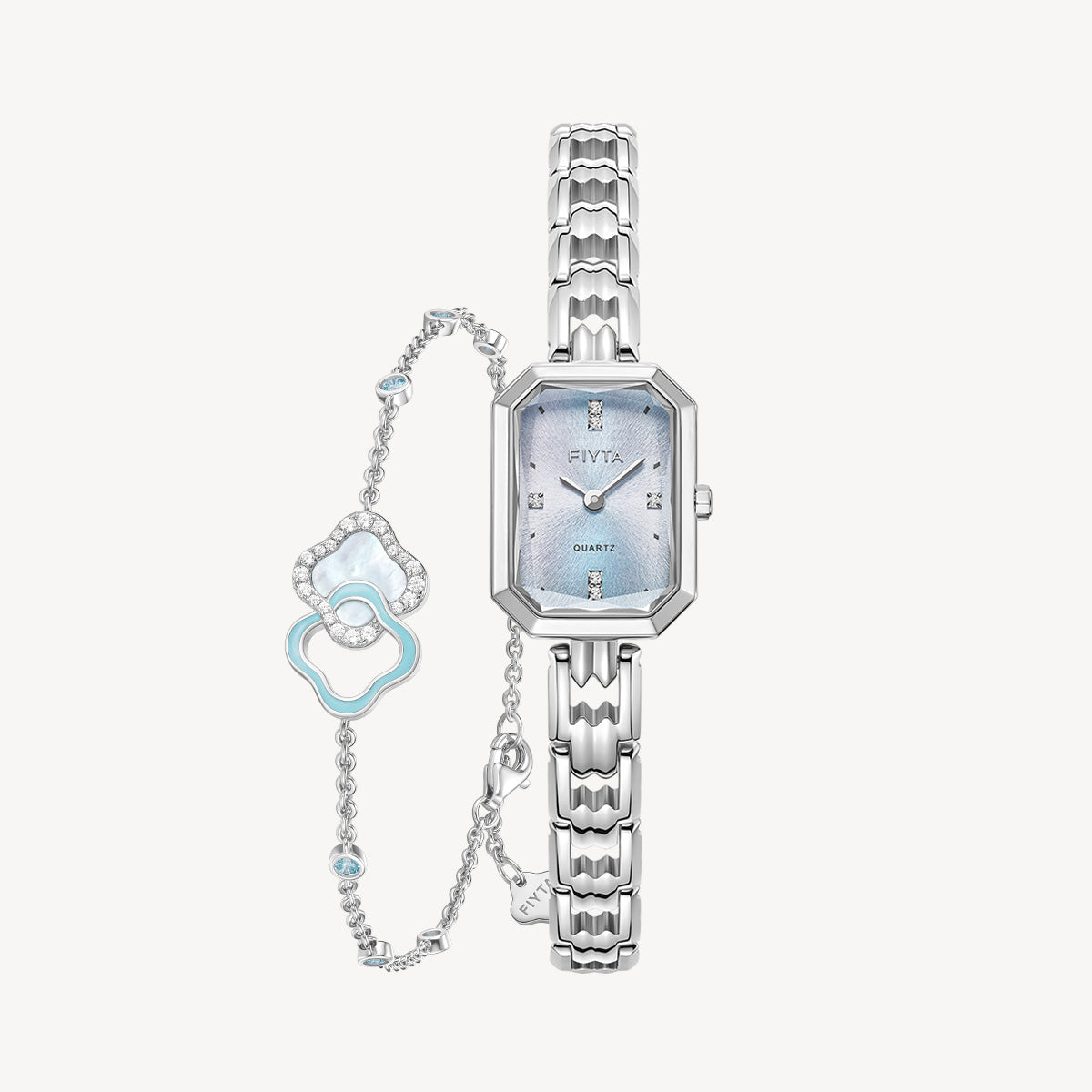 Eastern Grace Collection Women's Watch & Persimmon Bracelet Gift Set