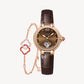 Enchanting Collection Women's Mechanical Watch & Persimmon Bracelet Gift Set - FIYTA