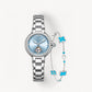 Enchanting Collection Women's Mechanical Watch & Turquoise Clover Bracelet Gift Set